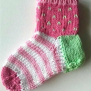 Baby KNITTING PATTERN Baby socks 4 sizes image 3