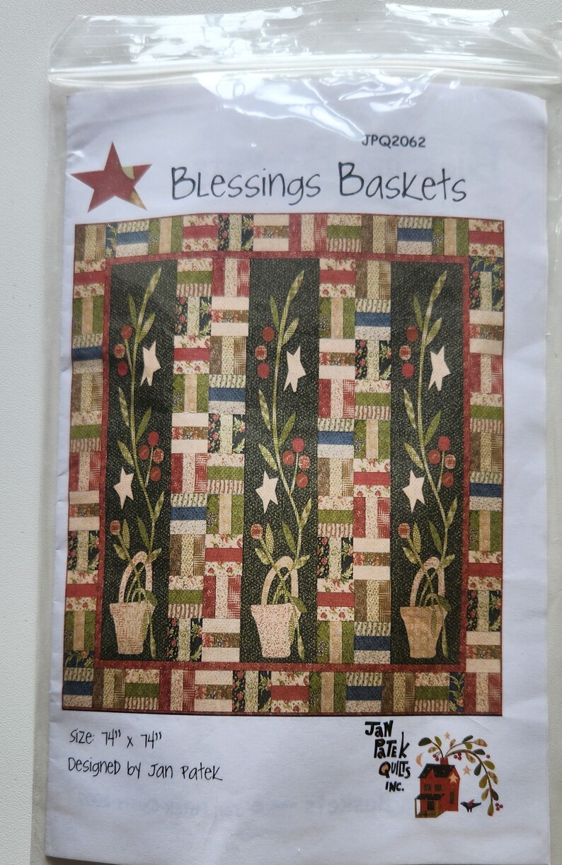 Blessing Baskets Quilt Pattern. Jan Patek Desgins Pattern Sale - Etsy