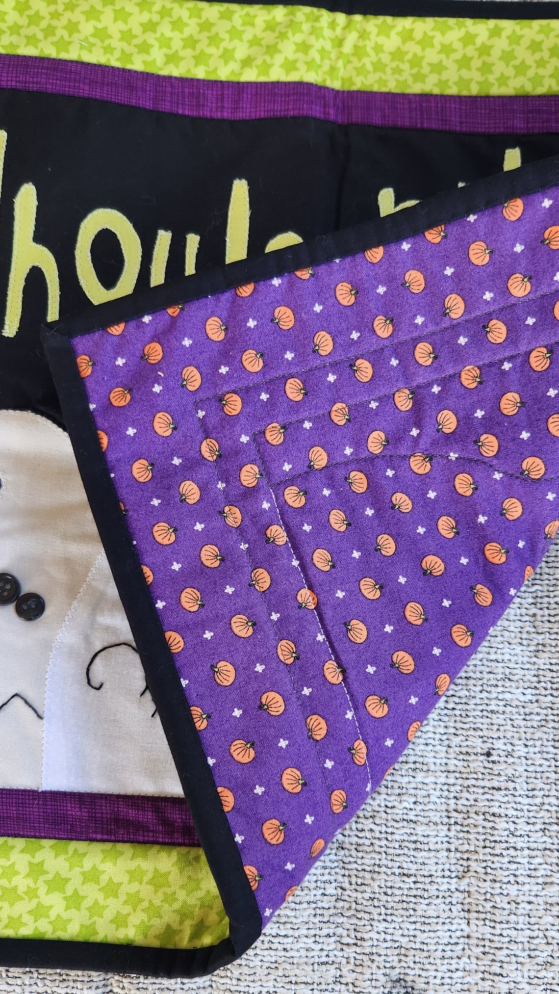 Ghostly Gatherings Quilted Table Topper NCU0NTD006