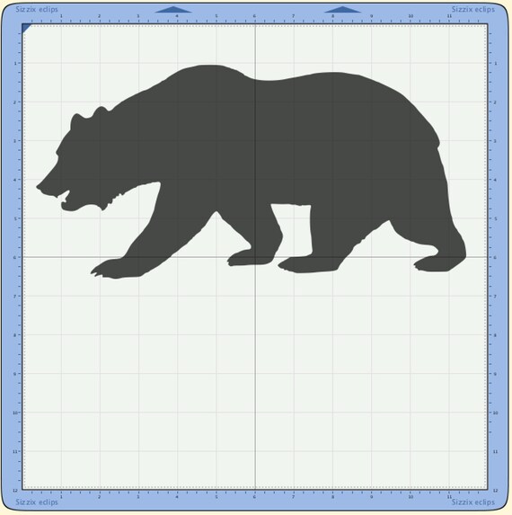 California State Flag Bear SVG Cutting File Stencil California State Flag Bear SVG Cutting File Stencil