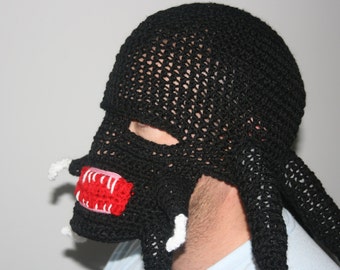 Predator 'Inspired' Crochet Hat. Inspired by Film. Scary Alien ski hat. All sizes available! Great For Halloween!