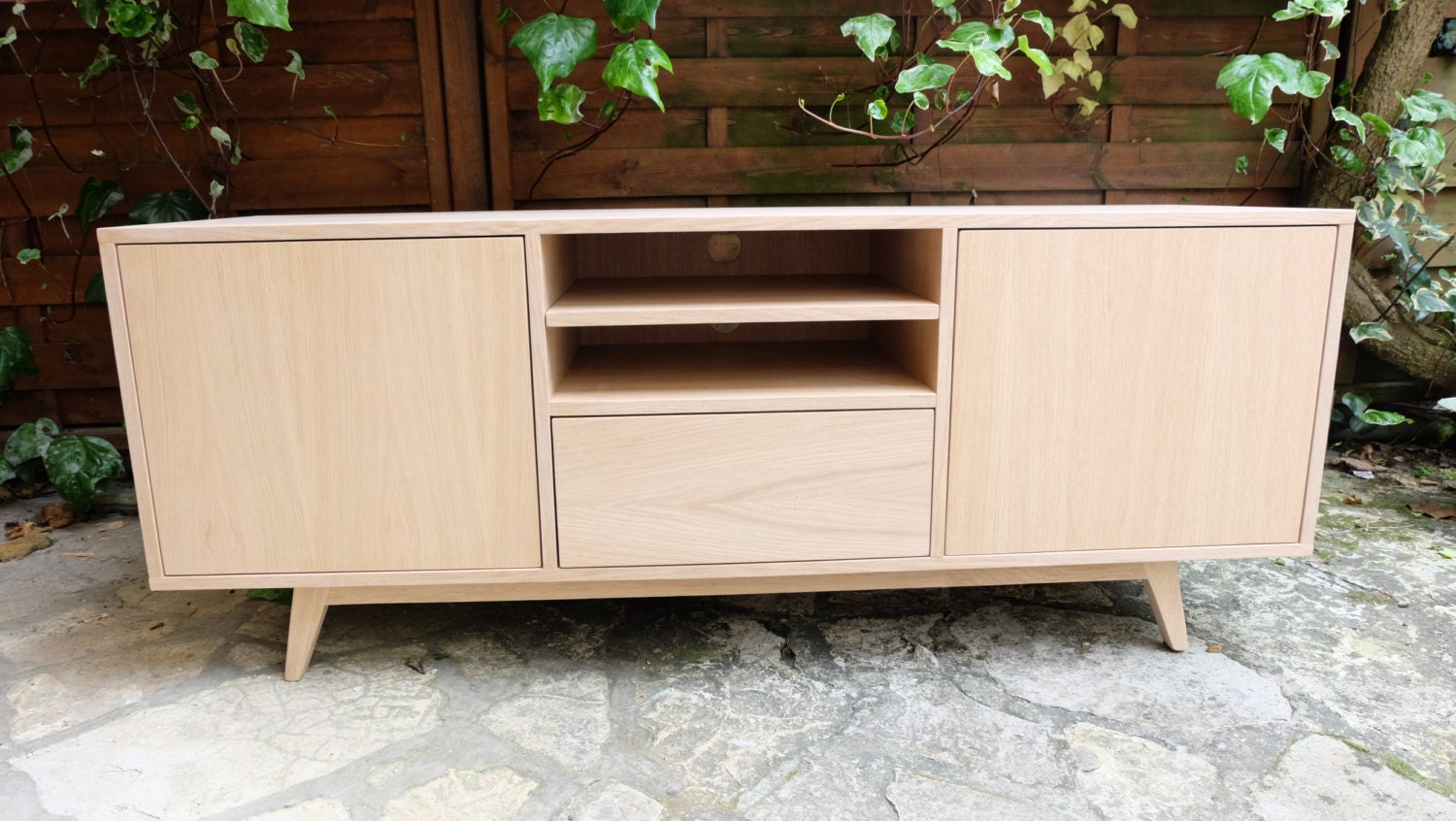 Meuble Tv Scandinave En Chêne Création Sur Mesure