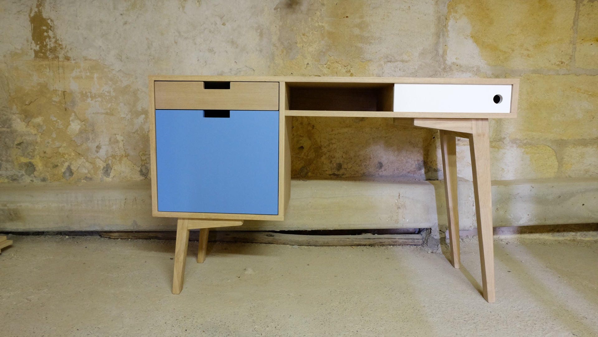 Création sur Mesure // Bureau Scandinave en Chêne