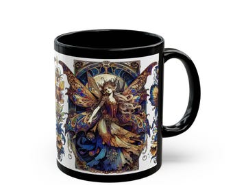 Bohemian Fairy Mug - Fantasy Coffee Cup for Nature Lovers, Unique Gift for Her, Magical Decor, Tea Enthusiast
