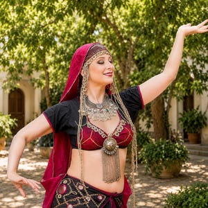 38C / 36D / 34DD AngelDMort Banjara Tribal / ATS Belly Dance  Choli .PDF Pattern Instant Download & Color Illustrated Instructions