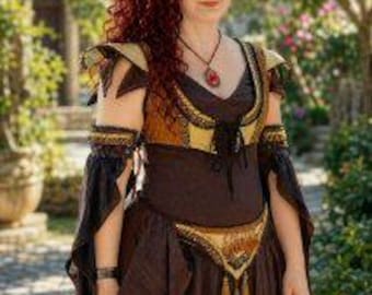 AngelDMort 35" overbust / 28" underbust  Fairy Renaissance Faire Corset Bodice Turkish Vest .PDF Pattern Instant Download