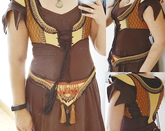 AngelDMort  37&quot;overbust / 33&quot; underbust (32DD / 34D)Fairy Renaissance Faire Corset Bodice Turkish Vest .PDF Pattern Instant Download
