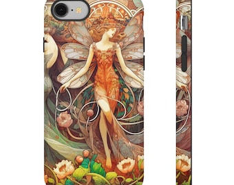 Fairy Protective Phone Case, Whimsical Design, Fantasy Lover Gift, Magical Art, Nature Vibe, Cute Phone Accessory