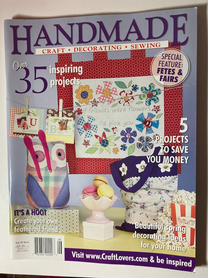 Handmade Craft Decorating Sewing Magazine Volume 29 Number 6, Arts and ...