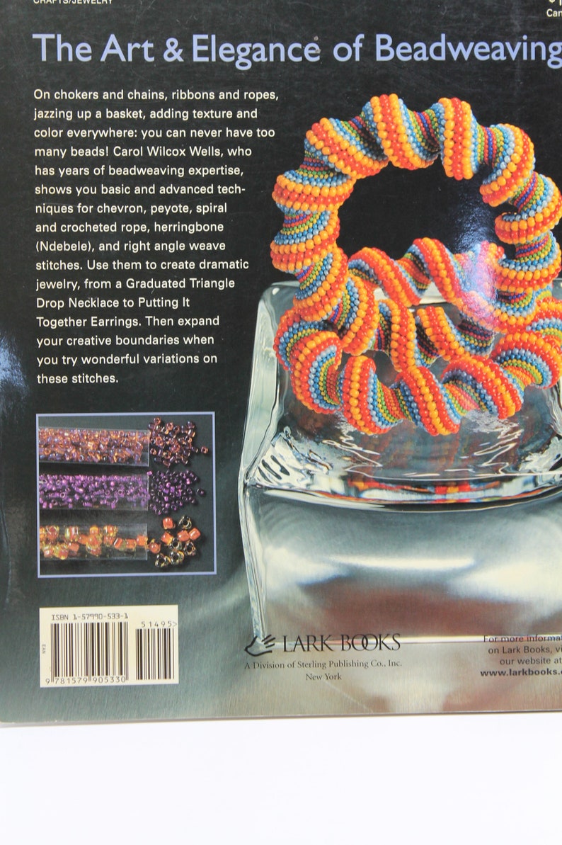 The Art & Elegance of Beadweaving New Jewelry Designs with Classic Stitches Paperback Book, Beadweaving Book, Beading Book 160 pages image 10