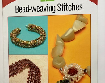 Libro de puntadas de tejido de cuentas, libro de cuentas, libro de joyería con cuentas, libro de proyectos de cuentas 19 páginas