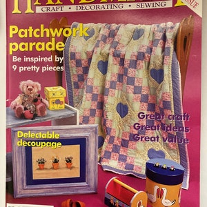 Handmade Craft Decorating Sewing Magazine Volume 17 Number 10, Arts and Craft Magazine, Craft Magazine, Sewing Magazine 130 pages