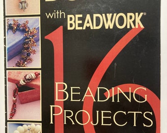 Bead It with Beadwork - 16 Beading Projects - A beadwork magazine project book, Beading book, Beaded Jewelry Jewellery Book 32 pages