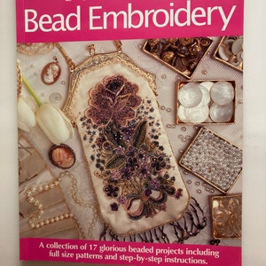 Beautiful Bead Embroidery Book, Beading Book, Bead Embroidery Book, Sewing Book 128 pages