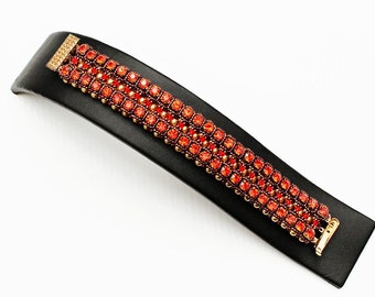 Handmade bead woven bracelet. Hand beaded bracelet.