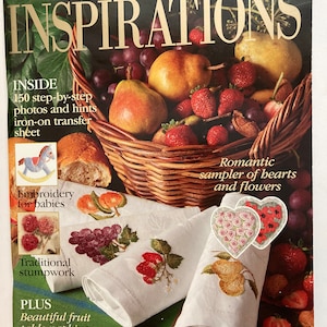 Inspirations (The World&#39;s Most Beautiful Embroidery) Magazine Issue No. 8 - 1995, Needlework Magazine, Embroidery Magazine, Arts and Craft