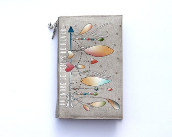 Protects linen pocket book illustrated "time to dream"