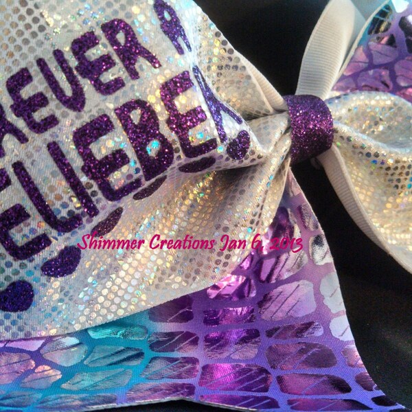 FOREVER A BELIEBER 3" Custom cheer bow cheer bows
