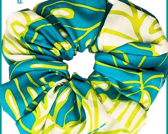 Giant Hawaiian Hair Scrunchie, Sea Glass XL