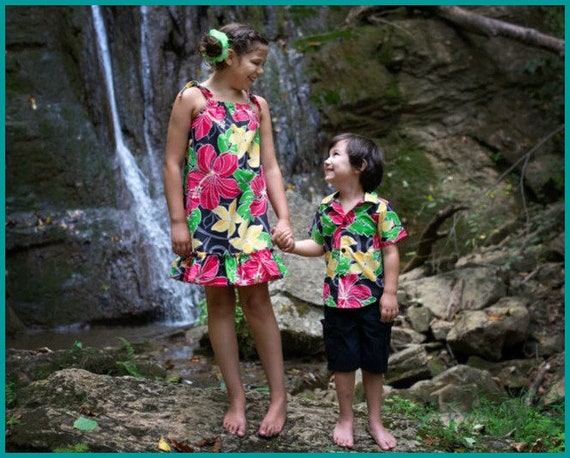 Perforar Arancel Similar Traje de hermanos hawaianos vestido hawaiano para niñas - Etsy España