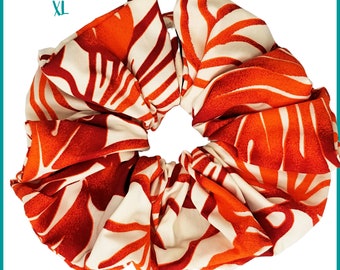 Giant Hawaiian Hair Scrunchie, Tropical Sunset XL