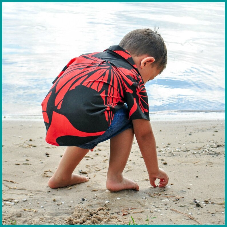 Mens Hawaiian Shirt Boys Hawaiian Shirt Matching Aloha Etsy