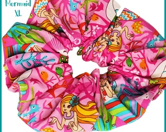 Giant Hawaiian Hair Scrunchie, Retro Pink XL
