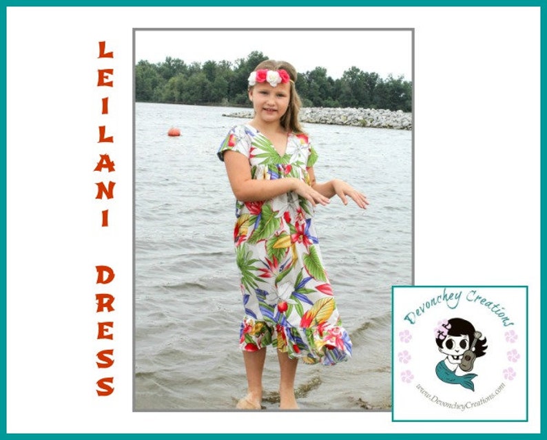 girls luau dress