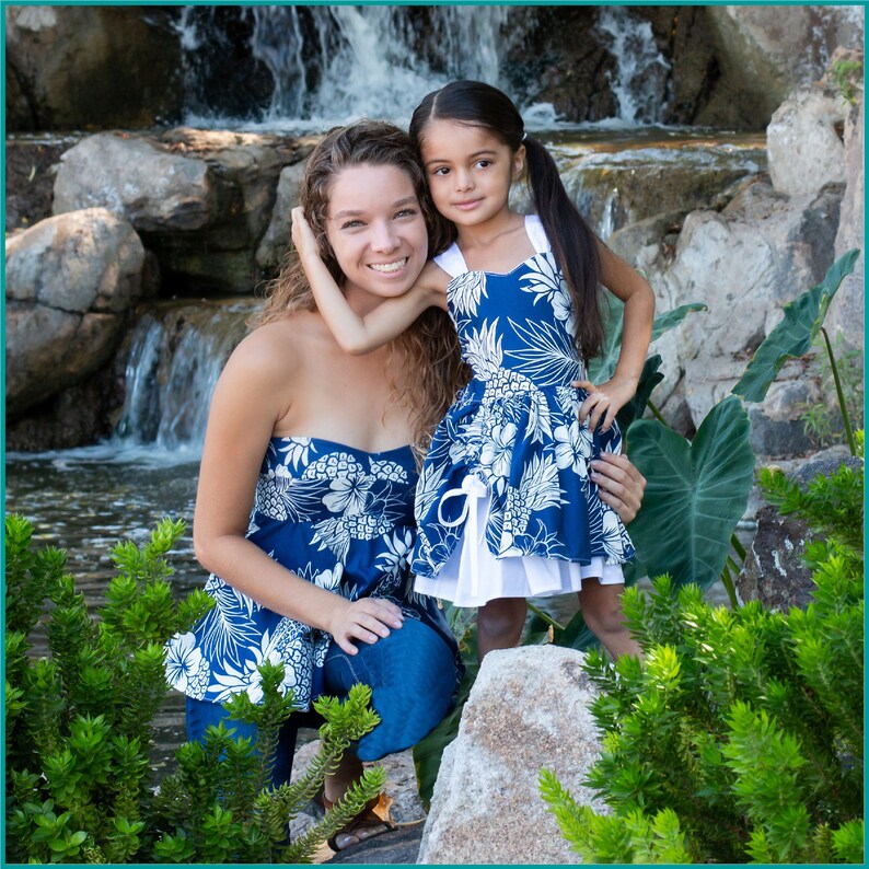 Hawaiian Dress for Girls Luau Outfit Hawaii Theme Beach Etsy