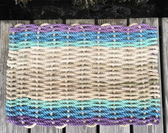 Recycled Lobster Rope Doormat, Handwoven in Maine: Manana