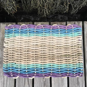Recycled Lobster Rope Doormat, Handwoven in Maine: Manana