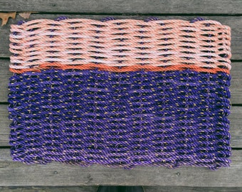 Recycled Lobster Rope Doormat, Handwoven in Maine: Rockland