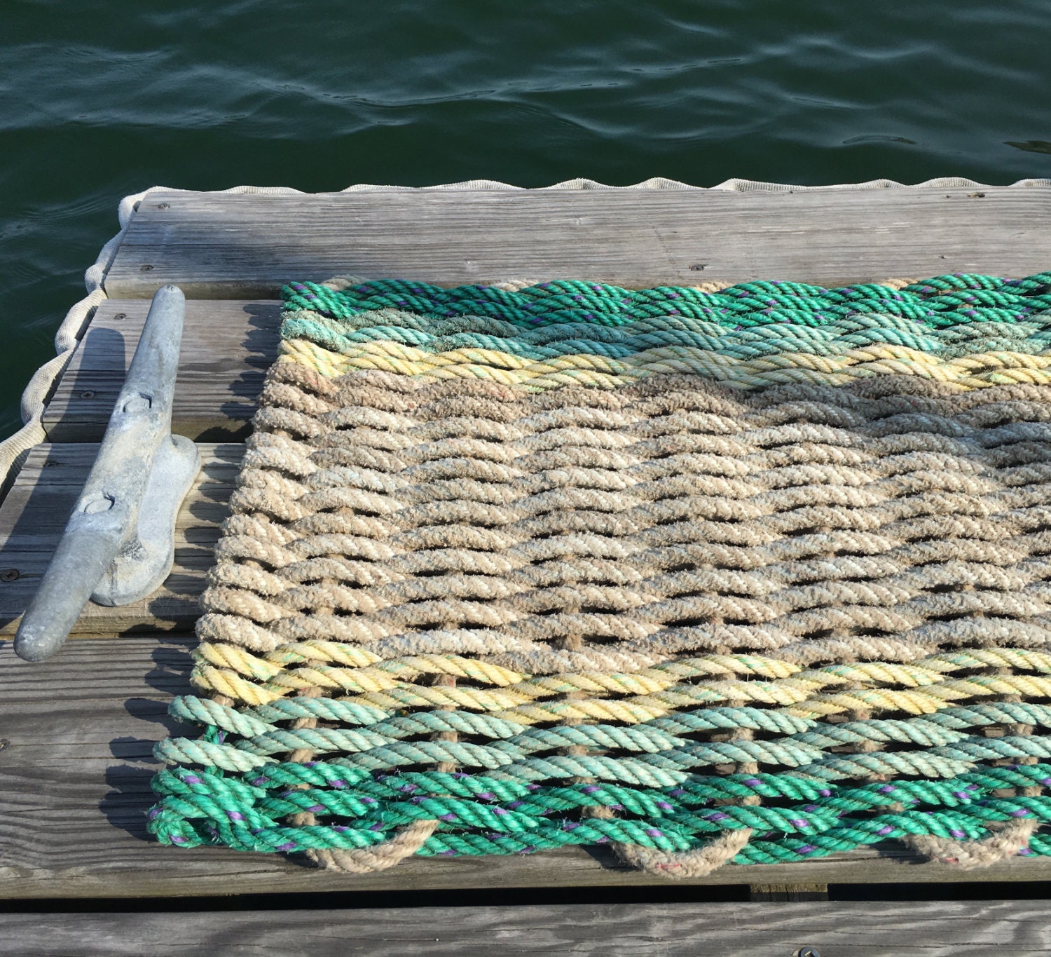 Recycled Lobster Rope Doormat Handwoven in Maine Chatto Etsy Canada