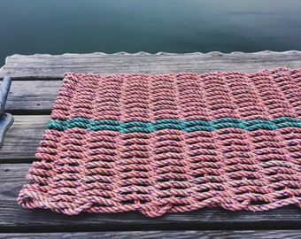 Recycled Lobster Rope Doormat, Handwoven in Maine: Machias