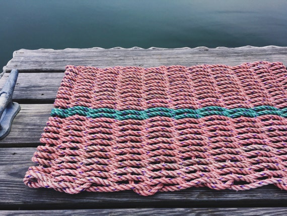 Recycled Lobster Rope Doormat Handwoven In Maine Machias