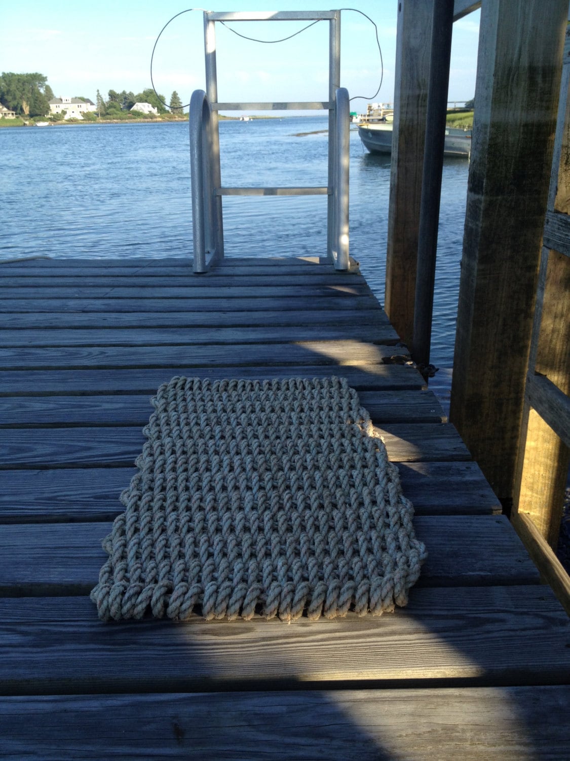 Recycled Lobster Rope Doormat Handwoven in Maine Seapoint Etsy