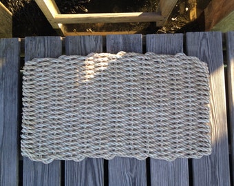 Recycled Lobster Rope Doormat, Handwoven in Maine: Seapoint