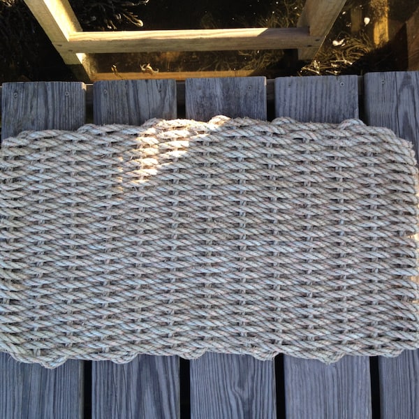 Recycled Lobster Rope Doormat, Handwoven in Maine: Seapoint