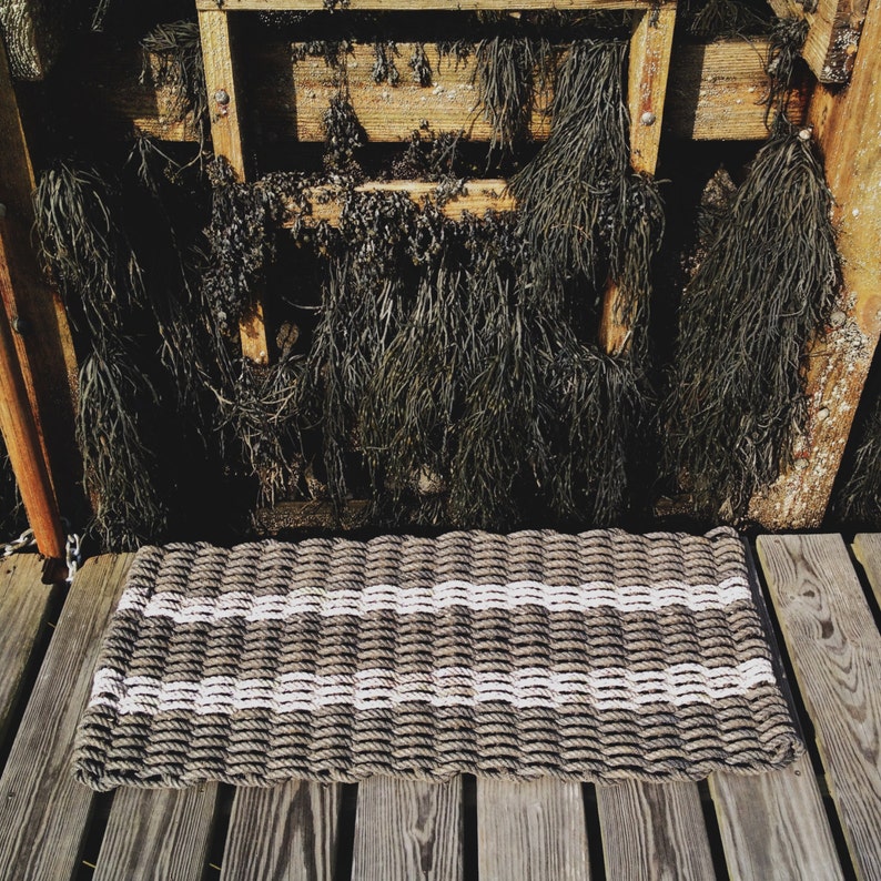Recycled Lobster Rope Doormat Handwoven in Maine Friendship Etsy