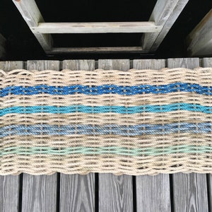 Recycled Lobster Rope Doormat, Handwoven in Maine: Wells