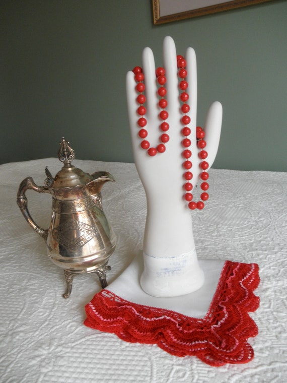 Vintage Hankie White, Linen, Wide Crochet on All … - image 2