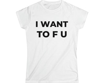 I Want Tofu T-Shirt - Snug Fit - USA Shipping