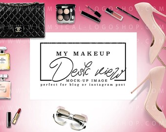 Download Luxury Brand Makeup Desk Post Mockup | Mockups PSD Templates Design Resource