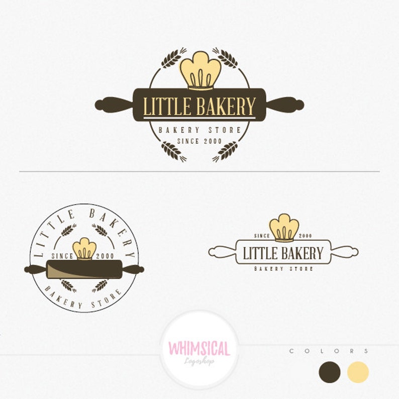 Retro Bakery Store Logo Design Etsy