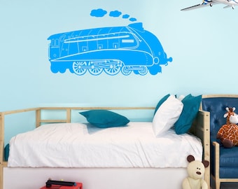 Mallard Steam Engine Wall Sticker A87