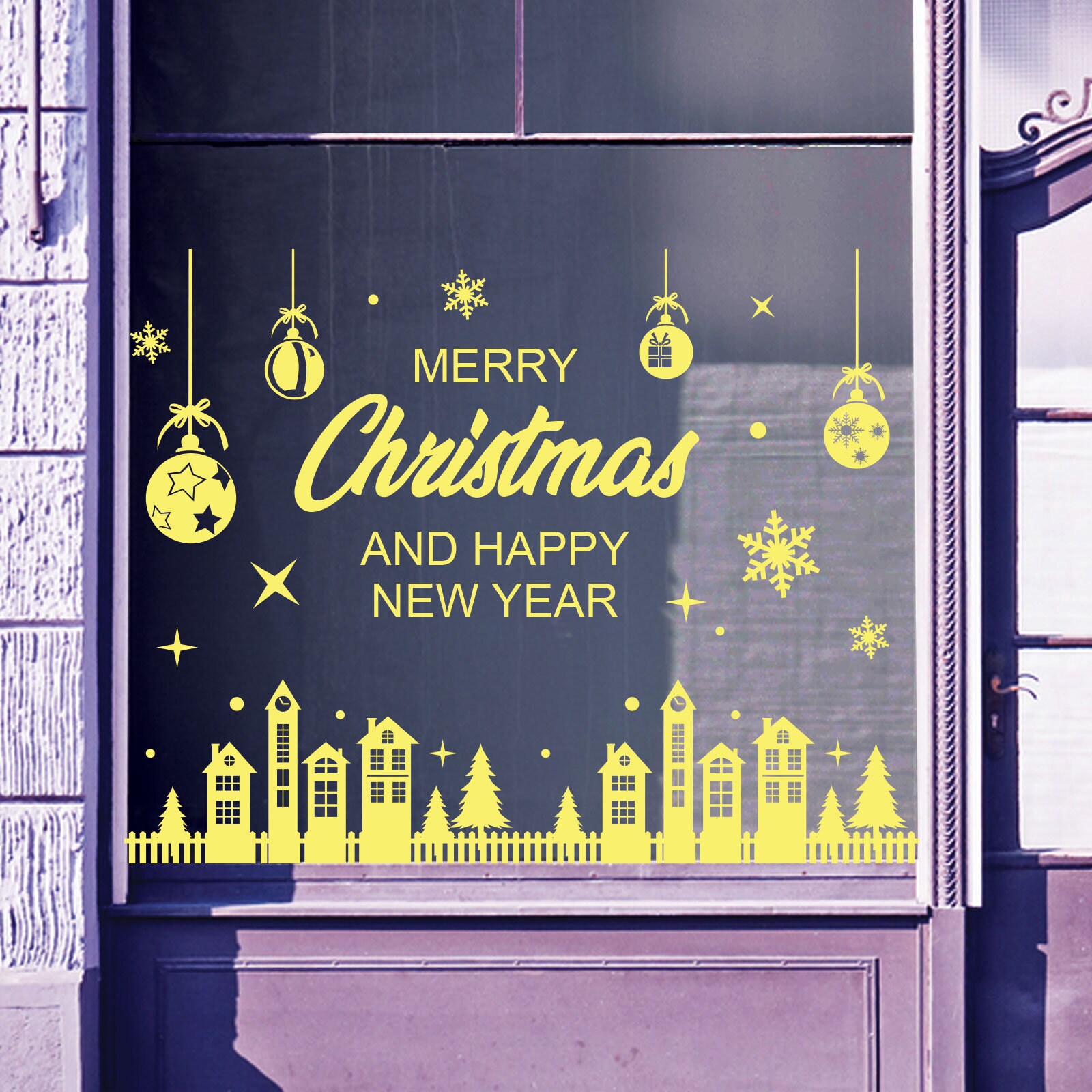 Christmas Shop Window Stickers Decals Display Xmas Wall | Etsy