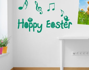 Easter Bird Singing Wall Stickers Kids Nursery Play Room Home Art Decoration Children Decals Removable Handmade Bedrooms Bright VC-A151