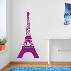 Eiffel Tower Paris Wall Window Stickers Decals Vinyl Home Decor Colourful A126