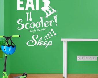 Stunt Scooter Wall Decal A102