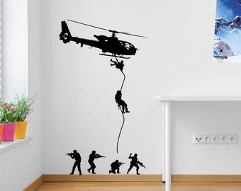 Military Helicopters Soldiers A40